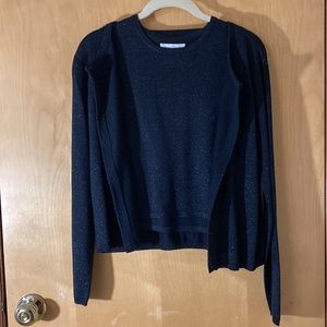 Silk Club black sparkly sweater set